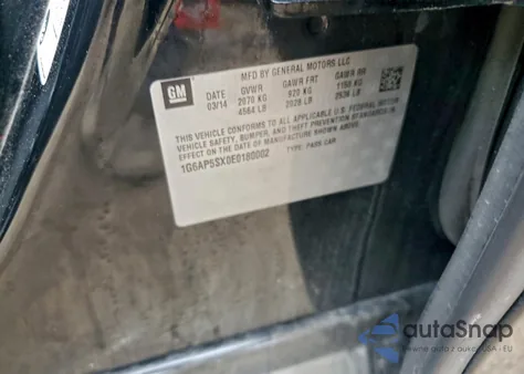 2014 Cadillac Cts z USA, uszkodzony, nr VIN 1G6AP5SX0E0180002